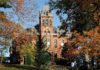 Corthell Hall With Trees by Kyle Mercer