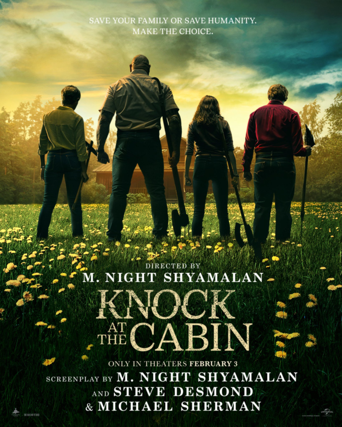 Knock at the Cabin Poster - Courtesy of Bloody Disgusting.com