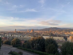 Sunset over Florence, courtesy of Ben Reed