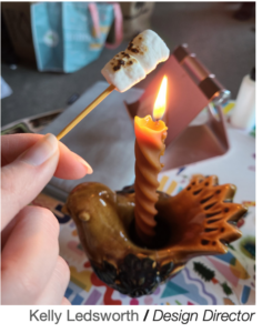 My partner brought me tooth picks to roast mini marshmellows on a cold day - Courtesy of Kelly Ledsworth