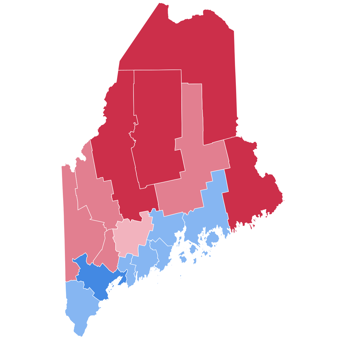 The 2024 electoral map of Maine The Free Press