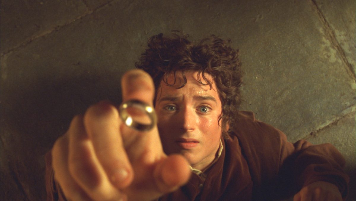 Frodo Baggins (The Lord of The Rings main protagonist) with The One Ring