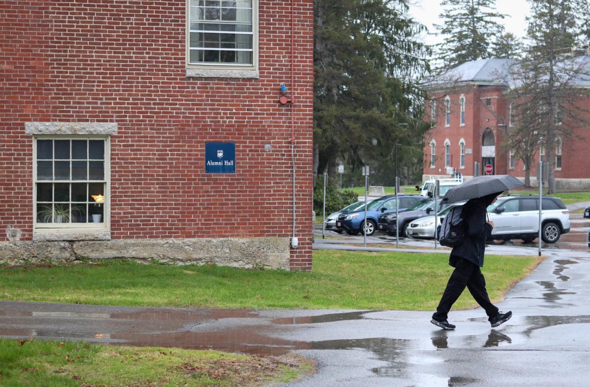 UMaine’s Faculty Senate sent a letter to executive UMS members on Friday, April 3, 2026, including President Joan Ferrini-Mundy whose office resides in Alumni Hall in Orono, Maine. Pictured on Thursday, April 23, 2026.